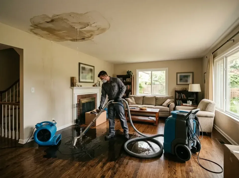 attic-pipe-burst-ceiling-drip-008 — frequently asked questions, Water Damage Restoration & Carpet Care in Webb City, MO